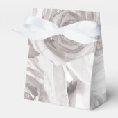 White Roses Floral Roos Modern Elegant Wedding Bedankdoosjes (Voorkant Zijde)