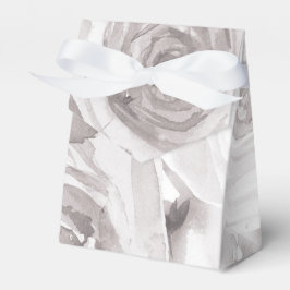 White Roses Floral Roos Modern Elegant Wedding Bedankdoosjes