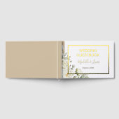 White Roses Floral Wedding Guest Book Gastenboek (Volledig)
