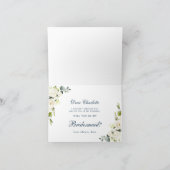 White Roses Floral zal je mijn Bridesmaid zijn (Binnen)