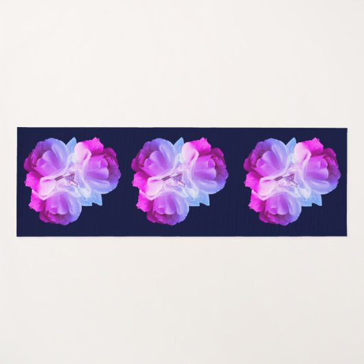 White Roses Flower Art Bouquet Yogamat (Voorkant (horizontaal))