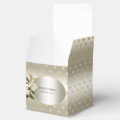 White Roses Gold Hearts Favoriete Box Bedankdoosjes (Geopend)