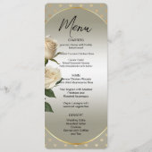 White Roses Gold Hearts Menu (Voorkant)