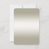 White Roses Gold Hearts RSVP-kaart RSVP Kaartje