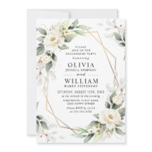 White Roses Greenery Floral Engagement Party