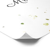 White Roses Greenery Foliage Advice & Well Wishes Poster (Hoek)