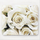 White Roses Mousepad Muismat (Voorkant)