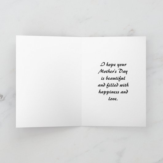 White Roses  ogende Moederdag Feestdagen Kaart (Binnen)