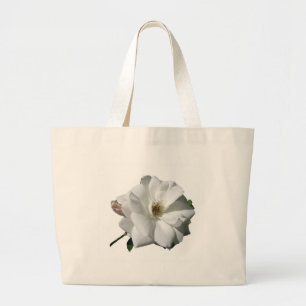 White Roses Party Douche Bruidsbloemen Destiny Grote Tote Bag
