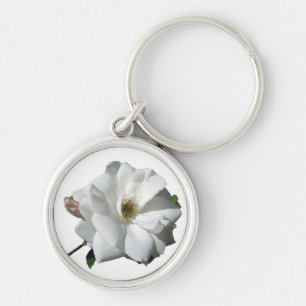 White Roses Party Douche Bruidsbloemen Destiny Sleutelhanger