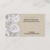 White Roses Rustieke Kraft Klantenloyaliteit Kaart Klantenkaartje (Achterkant)