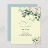 White Roses Sage Eucalyptus Lemon Yellow WEDING