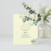 White Roses Sage Eucalyptus Lemon Yellow WEDING (Staand voorkant)