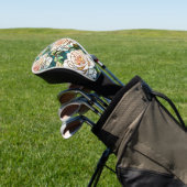 White Roses Stained Glass Mosaic Golfheadcover (Insitu)