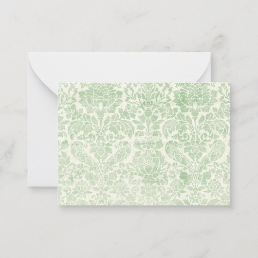 White Roses Sympathy Enclosure Card Notitiekaartje (Achterkant)