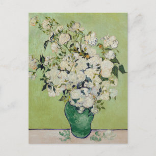 White Roses van Gogh Fine Art Briefkaart