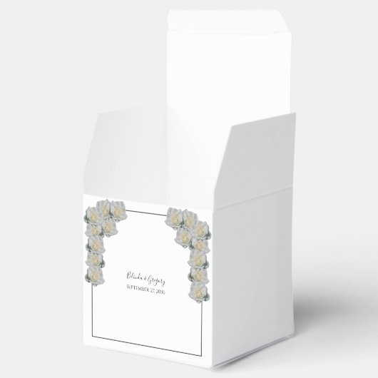 White Roses Wedding Bedankdoosjes (Geopend)