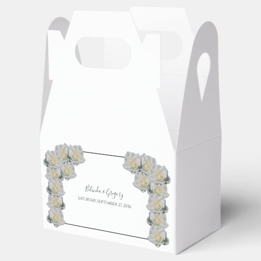 White Roses Wedding Bedankdoosjes (Geopend)