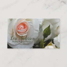 White Roses Wedding Planner Visitekaartje