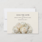 White Roses Wedding Save the Date (Voorkant)