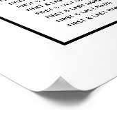 White Roses Wedding Seating Chart Poster (Hoek)