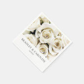 White Roses Wedding Servet (Hoek)
