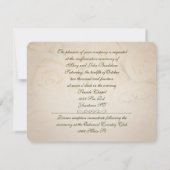 White Roses Wedding Vow Renewal Kaart (Achterkant)