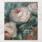 White Roses Wijn Etiket (Enkel label)