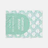 White Roses with An Arch Baby Shower Gift Fleece Deken (Voorkant (Horizontaal))