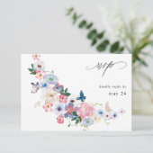 White roze and Paars Floral w Meal RSVP 2 (Staand voorkant)