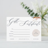 White & Roze Business Gift Certificate Kaart (Staand voorkant)