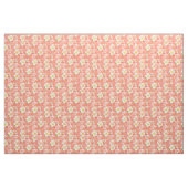 White & Roze Daisies Pattern Fabric Stof (Fat Quarter)
