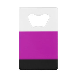 White, Roze en Black Ombre Creditkaart Flessenopener