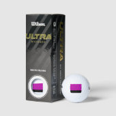 White, Roze en Black Ombre Golfballen (Verpakking)