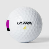White, Roze en Black Ombre Golfballen (Logo)