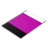 White, Roze en Black Ombre Notitieboek (Linkerzijde)