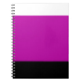 White, Roze en Black Ombre Notitieboek