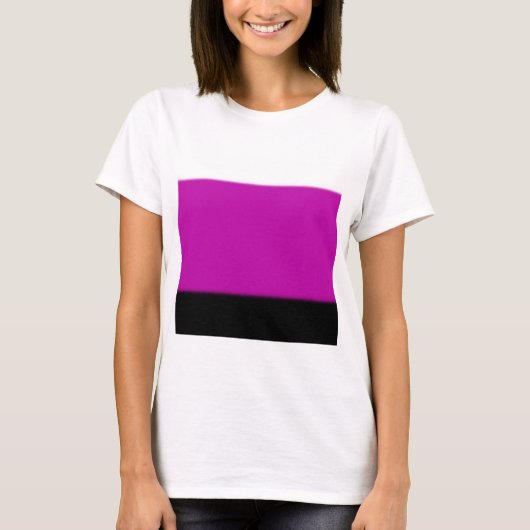 White, Roze en Black Ombre T-shirt (Voorkant)