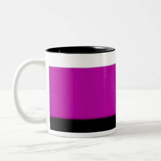 White, Roze en Black Ombre Tweekleurige Koffiemok (Links)