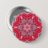 ~ White roze Green BLING ~ Button (Voorkant /achterkant)