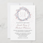 White roze ventilator Wreath Weddenschap Kaart (Voorkant)