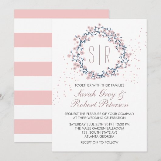 White roze ventilator Wreath Weddenschap Kaart (Voorkant / Achterkant)