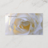 White rozen soft focus Visitekaartje (Achterkant)