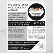 White Rubbish Skip, Skip/Dumpster Company Flyer (Voorkant)