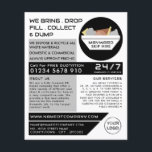 White Rubbish Skip, Skip/Dumpster Company Flyer<br><div class="desc">White Rubbish Skip,  Skip/Dumpster Company Adverteren broers door de winkel van het Visitekaartje.</div>