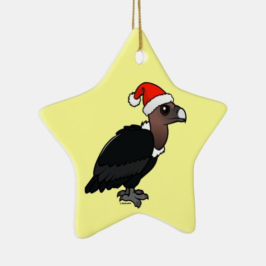 White-rumped Vulture Santa Keramisch Ornament (Rechts)