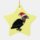 White-rumped Vulture Santa Keramisch Ornament (Voorkant)