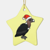 White-rumped Vulture Santa Keramisch Ornament (Links)