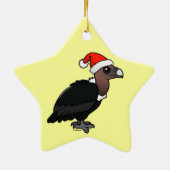 White-rumped Vulture Santa Keramisch Ornament (Achterkant)
