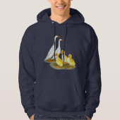 White Runner Duck Family Hoodie (Voorkant)